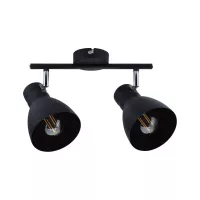 Davy Strahler E27, max. 230 V, 2 x 20 W, dimmbar, Schwarz - système d'accrochage et décoration - détail 5