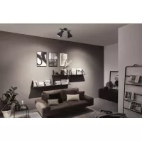 Spotlight Davy E27 230V max. 2x20W gradable Noir - système d'accrochage et décoration - détail 7