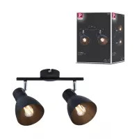 Davy spotlight E27 230V max. 2x20W dimmable Black - système d'accrochage et décoration - détail 8