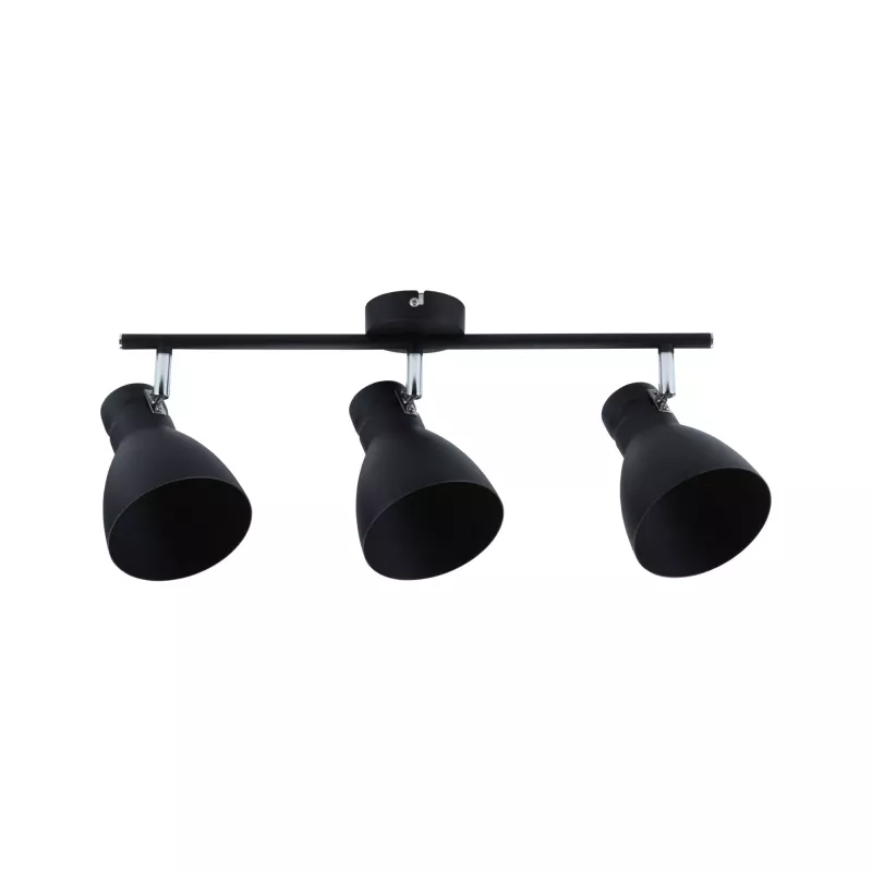 Foco Davy E27 230V máx. 3x20W regulable Negro - système d'accrochage et décoration