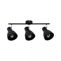 Spotlight Davy E27 230V max. 3x20W dimmable Black - système d'accrochage et décoration - détail 5