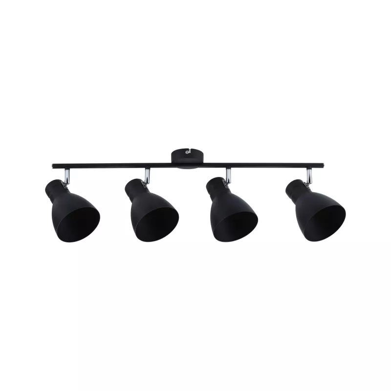 Davy spotlight E27 230V max. 4x20W dimmable Black - système d'accrochage et décoration