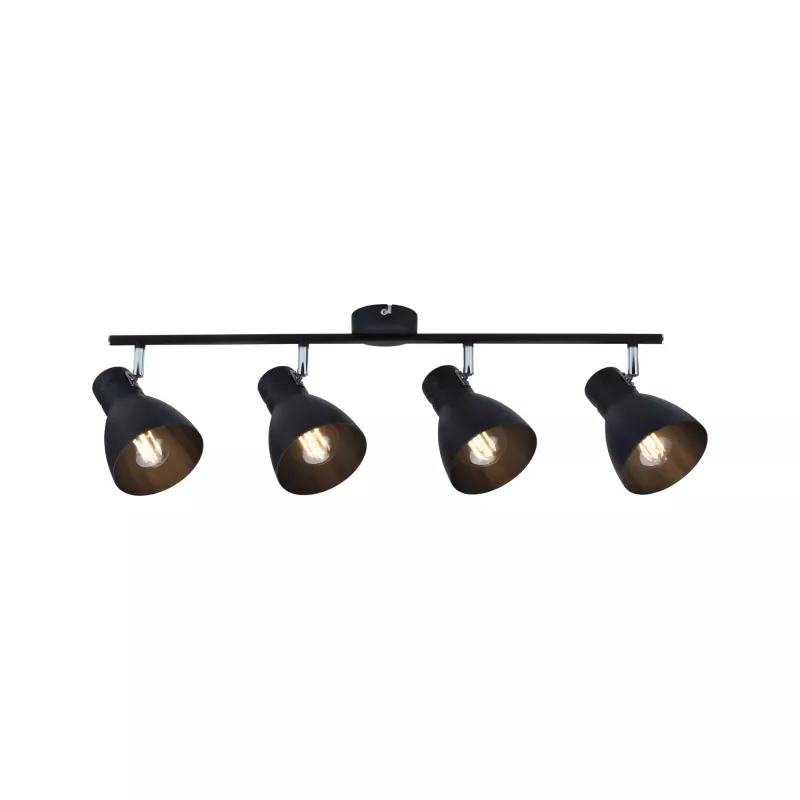 Davy spotlight E27 230V max. 4x20W dimmable Black