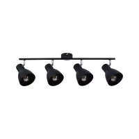 Davy spotlight E27 230V max. 4x20W dimmable Black - système d'accrochage et décoration - détail 5