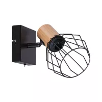 Foco Lanka E14 230V máx. 20W regulable Negro - système d'accrochage et décoration - détail 1