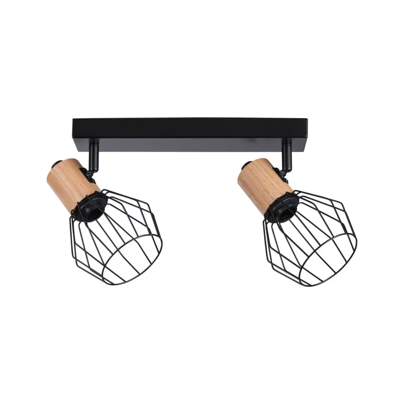 Spotlight Lanka E14 230V max. 2x20W dimmable Black - système d'accrochage et décoration