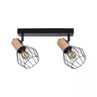 Spotlight Lanka E14 230V max. 2x20W dimmable Black - système d'accrochage et décoration - détail 3