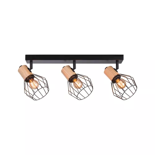 Spotlight Lanka E14 230V max. 3x20W gradable Noir
