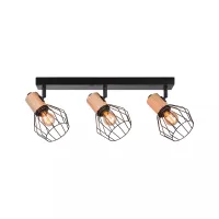 Spotlight Lanka E14 230V max. 3x20W gradable Noir - système d'accrochage et décoration - détail 2
