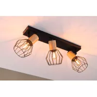Spotlight Lanka E14 230V max. 3x20W dimmable Black - système d'accrochage et décoration - détail 4