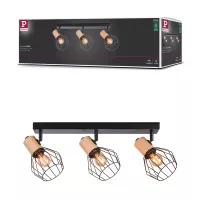 Spotlight Lanka E14 230V max. 3x20W gradable Noir - système d'accrochage et décoration - détail 6