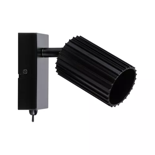 Foco Lirena GU10, máx. 10 W, metal negro mate.
