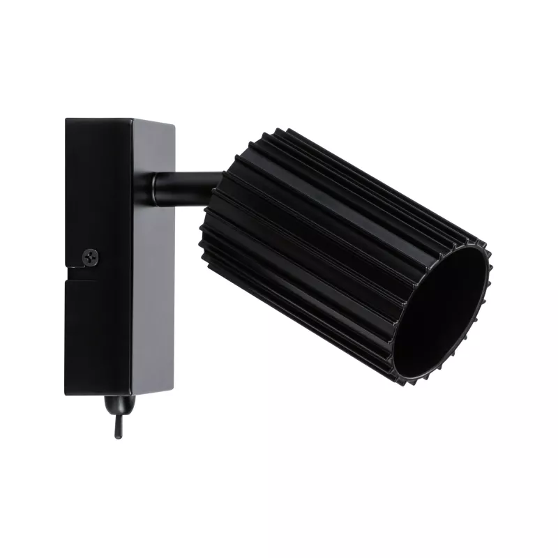 Foco Lirena GU10, máx. 10 W, metal negro mate.