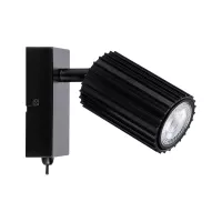 Spotlight Lirena GU10 max. 10W Noir mat Métal - système d'accrochage et décoration - détail 3