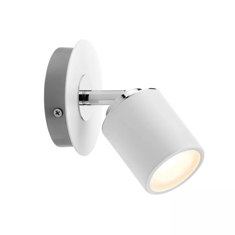 Spotlight Tube IP44 GU10 230V max. 10W gradable Blanc, Chrome