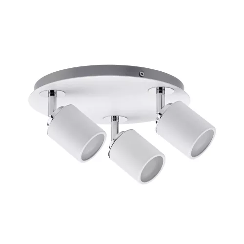 Spotlight Tube IP44 GU10 230V max. 3x10W dimmable White, Chrome
