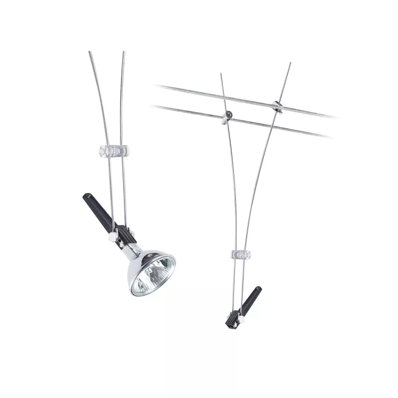 Comet Spot individual cable system, GU5.3 max. 50W dimmable, 12V, Chrome