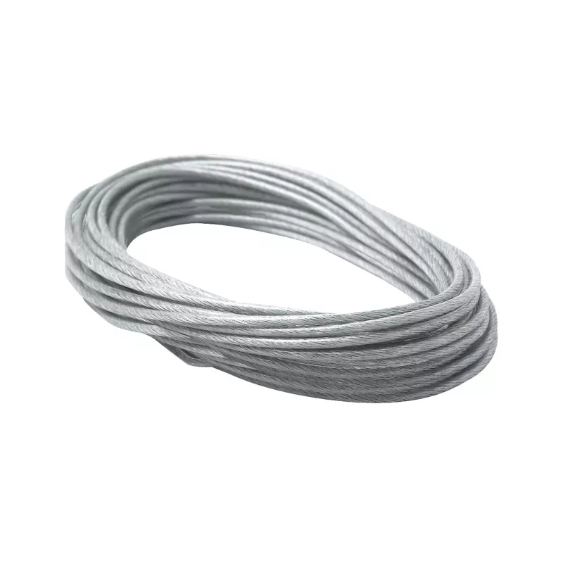 Sistema de cables, cable de tensión de 12 m, 2,5 mm², transparente - système d'accrochage et décoration
