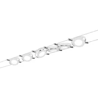 RoundMac LED -Kabelsystem Basisset 6x200lm 6x4,3W 2700K 230/12V Mattweiß - système d'accrochage et décoration - détail 1