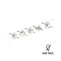 Kit básico de sistema de cableado Mac II GU5.3 máx. 5x10W regulable 230/12V Cromo mate - système d'accrochage et décoration - détail 1