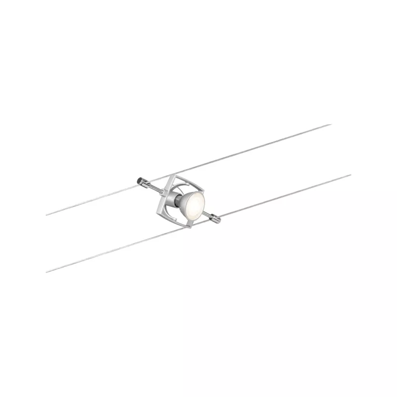Système sur câbles Mac II Kit de base GU5,3 max. 5x10W gradable 230/12V Chrome mat