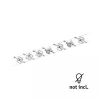 Système sur câbles Mac II Kit de base GU5,3 max. 7x10W gradable 230/12V Chrome mat - système d'accrochage et décoration - détail 2