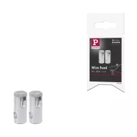 Sistema basado en cable, entrada de alimentación de 12 mm, máx. 300 W, acabado cromado mate. - système d'accrochage et décoration - détail 3