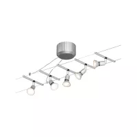 Système sur câbles Spice SaltLED Kit de base GU5,3 max. 5x10W gradable 230/12V Chrome mat - système d'accrochage et décoration - détail 2