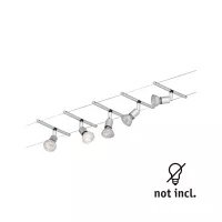 Système sur câbles Spice SaltLED Kit de base GU5,3 max. 5x10W gradable 230/12V Chrome mat - système d'accrochage et décoration - détail 4
