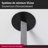 Cubierta empotrada negra para accesorios ULine - système d'accrochage et décoration - détail 5