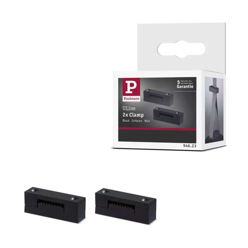 Kit de 2 clips para correas de accesorios ULine, color negro