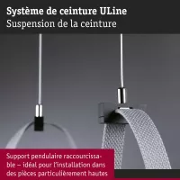 ULine Zubehör Aufhängungsband 45x21mm Schwarz - système d'accrochage et décoration - détail 4