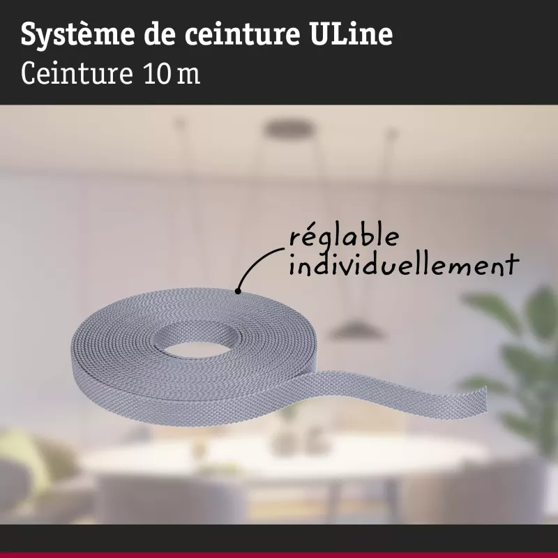 Cinta textil de dacrón ULine de 10 m