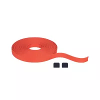 Cinta textil ULine de 10 m, de dacrón, color cobre y naranja. - système d'accrochage et décoration - détail 7