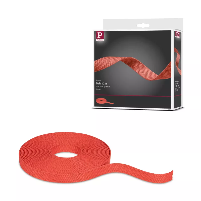 ULine 10m Dacron Textile Copper Orange Webbing
