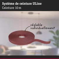 ULine Sangle 10m Dacron Textil Cuivre Terre cuite - système d'accrochage et décoration - détail 4