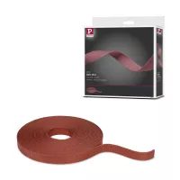 Cinta textil ULine de 10 m, color terracota cobrizo, de dacrón. - système d'accrochage et décoration - détail 9