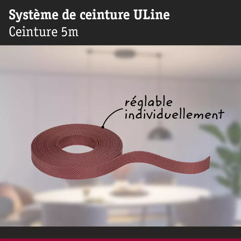 ULine 5m Dacron Textile Strap Copper Terracotta