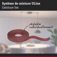 ULine Sangle 5m Dacron Textil Cuivre Terre cuite - système d'accrochage et décoration - détail 4