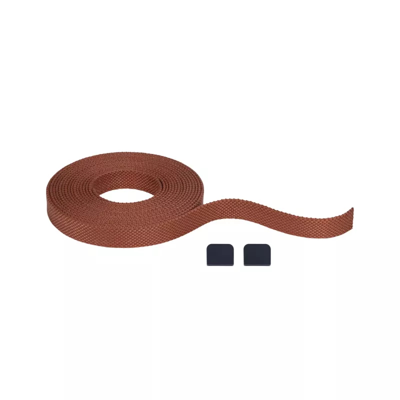 ULine 5m Dacron Textilband Kupfer Terrakotta