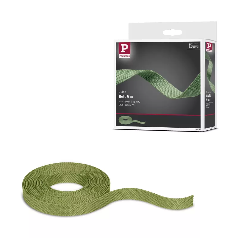 ULine 5m Dacron Textile Kupfergrünes Gurtband