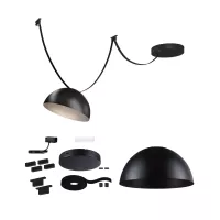 ULine Schüsselband-Starterset 5 m 12 W Schwarz - système d'accrochage et décoration - détail 2