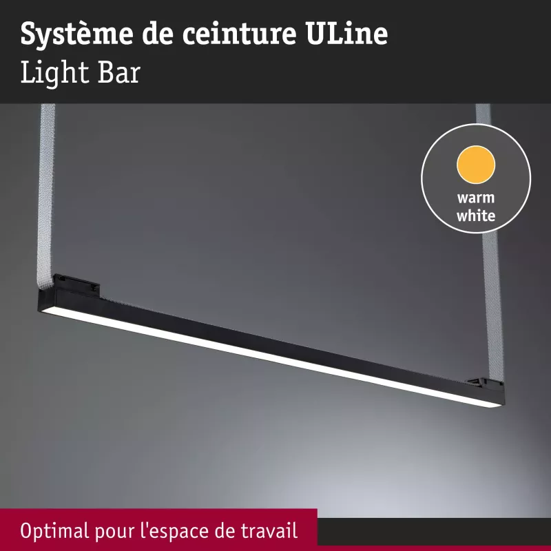 ULine Spot LED Lightbar 1025lm 18.5W 650x29mm 3000K Black