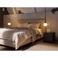 ULine LED -Pendelleuchte Kugel 795 lm 8 W 150 mm 3000 K Schwarz - système d'accrochage et décoration - détail 15