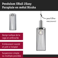 Pantalla URail 2Easy Biraha 120mm Antracita - système d'accrochage et décoration - détail 8