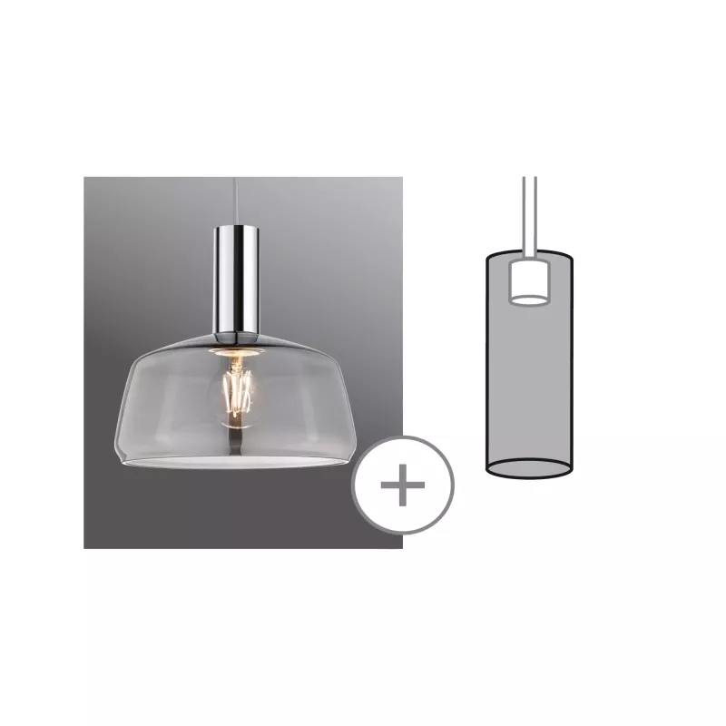 URail Lampshade 2Easy Neila 230mm Smoked glass