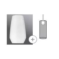 URail Lampshade 2Easy Vento 170mm Opal - système d'accrochage et décoration - détail 2