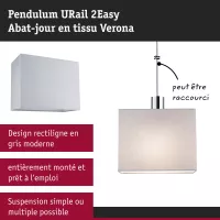 Pantalla URail 2Easy Verona 250x200mm gris - système d'accrochage et décoration - détail 6