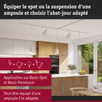 URail Abat-jour DecoSystems Alvaro 144mm - système d'accrochage et décoration - détail 5