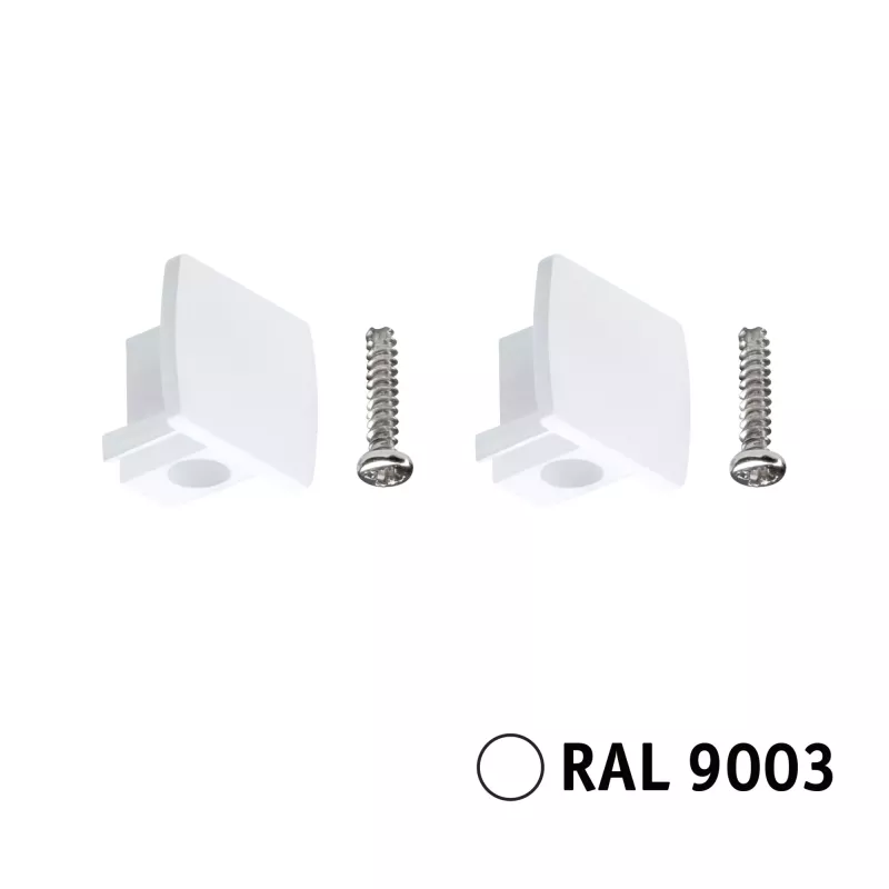 Conectores URail de 13x21 mm, color blanco señal.
